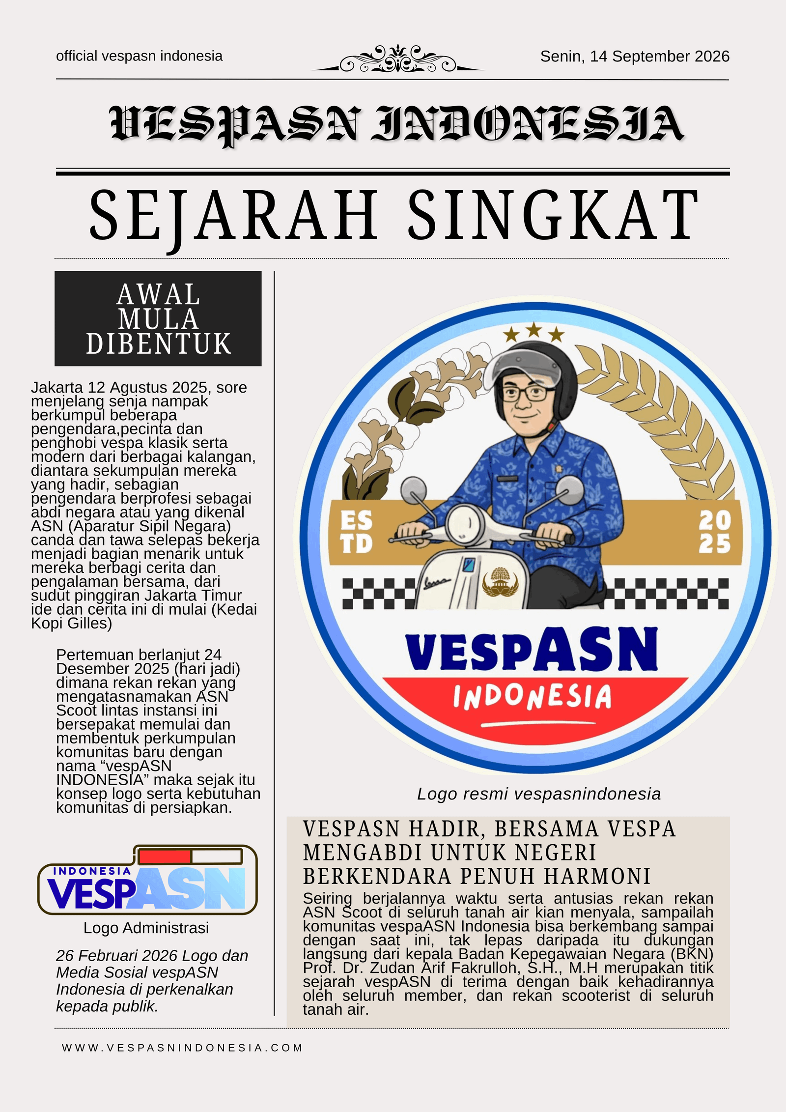 -SEJARAH SINGKAT VESPASN INDONESIA-